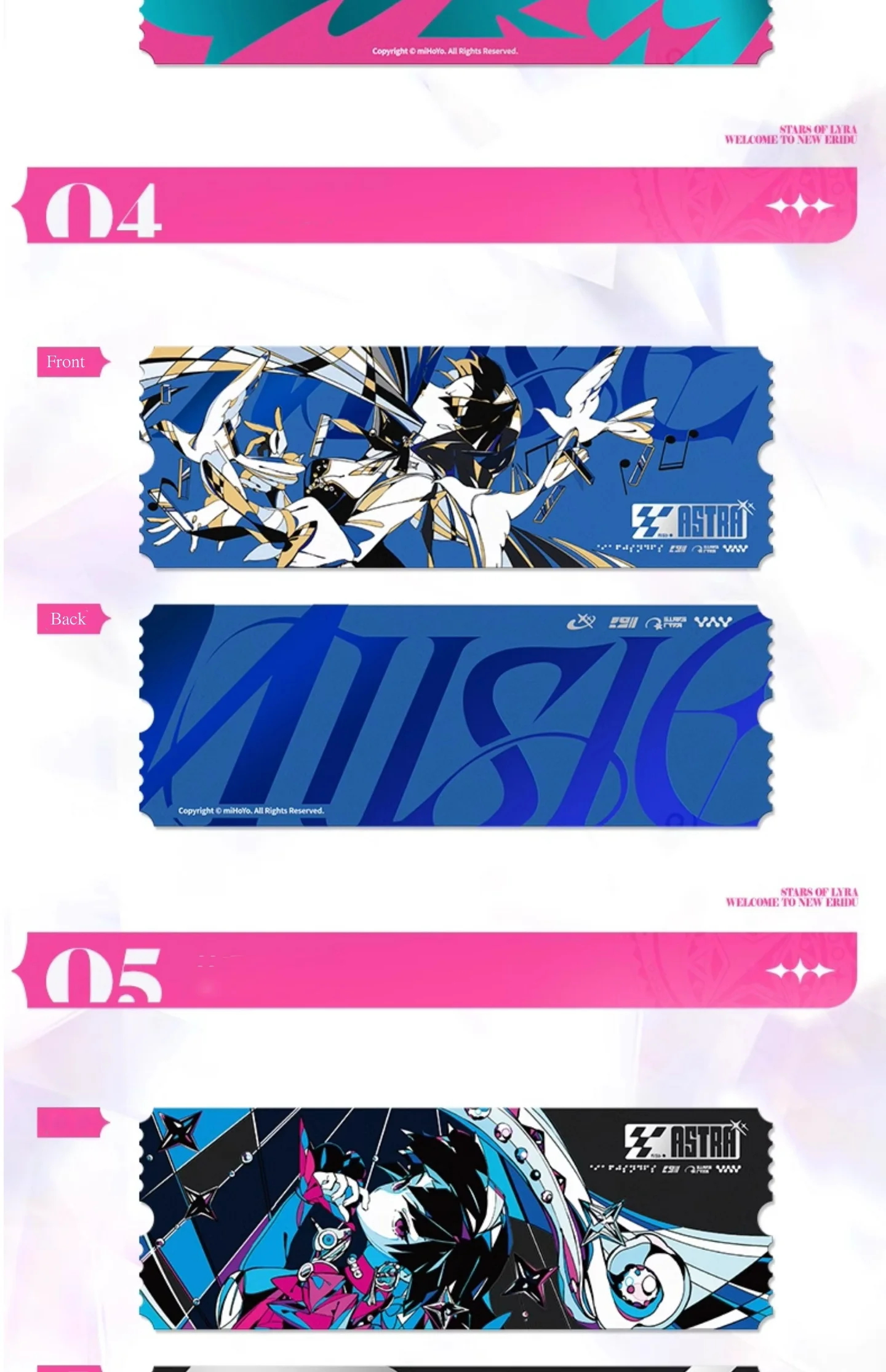 Zzz Astra Yao Laser Ticket Set - Starlight 8 Zzz Astra Yao Laser Ticket Set - Starlight Zzz Astra Yao Laser Ticket Set Starlight Content 3